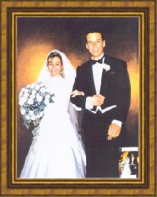 Paintings from photographs: wedding portrait