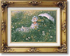 Famous Paintings - Dans La Prairie by Claude Monet