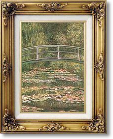 Famous Paintings - Bridge over Lily Pond by  Monet