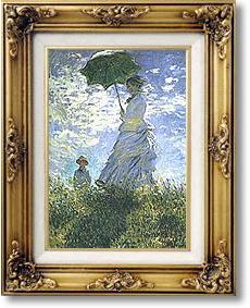 Famous Paintings - Mrs Monet and her Son by Claude Monet