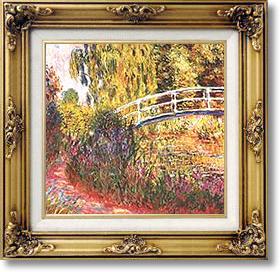 Famous Paintings - Japanese Bridge and Water Lilies by Claude Monet
