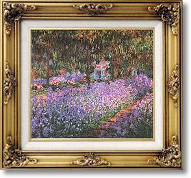 Famous Paintings - Monet's Garden at Giverny by Claude Monet