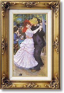 Famous Paintings - Dance at Bougival by Renoir