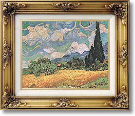 Famous Paintings - Cornfield and Cypresses by Vincent van Gogh