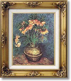 Famous Paintings - Bell Lilies in a Copper Vase by Vincent van Gogh